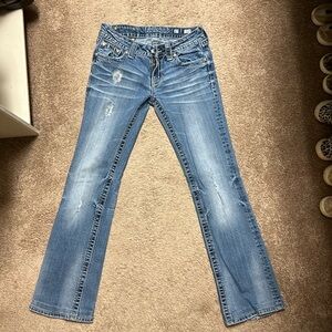 Miss Me low rise boot cut jeans